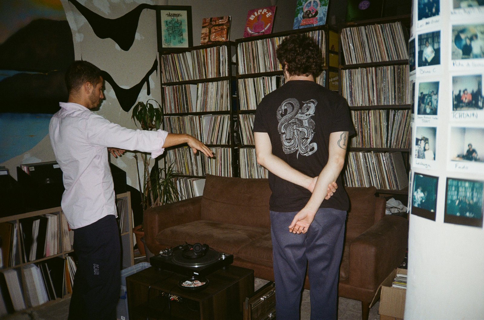 Digging through the record archive at Papa Jams, partners on TJR—001